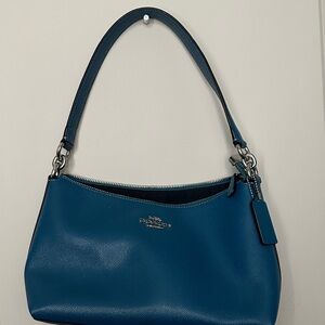 Coach Teal Leather Shoulder Bag